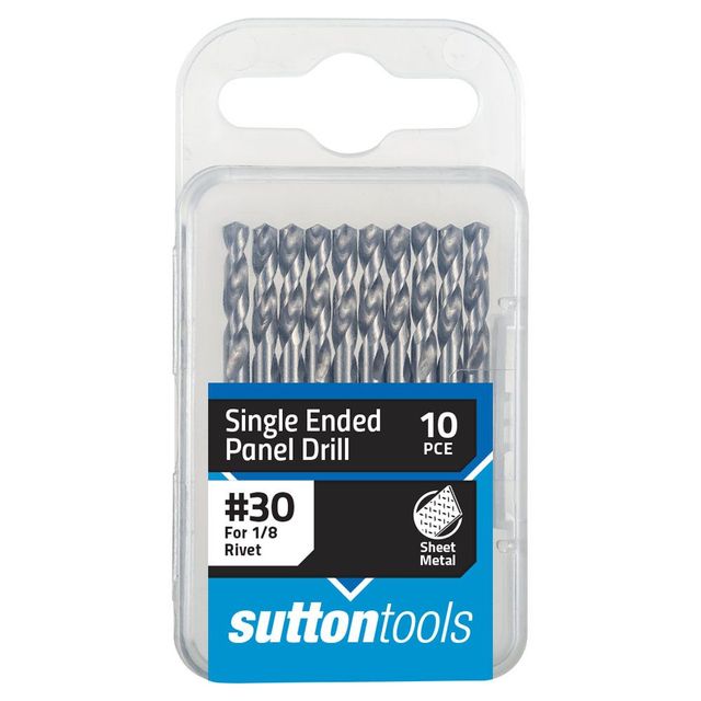 Sutton No.30 X 54mm Hss Panel Drill Bit - Shortie - 10 Piece