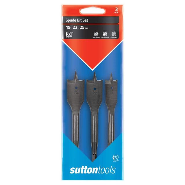 Sutton Tools Spade Bit Set - 3 Piece