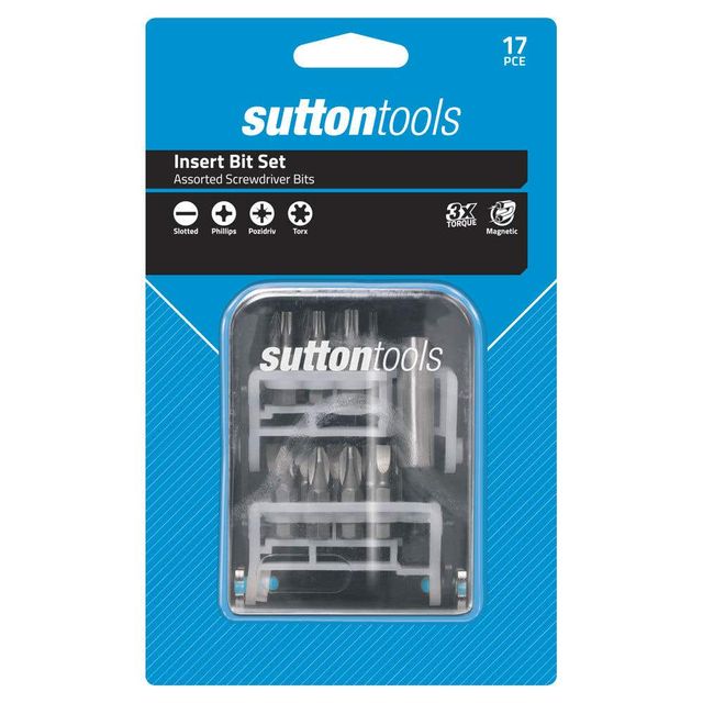 Sutton Tools Screwdriver Insert Bit Set 17 Piece