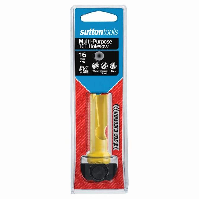 Sutton Tools 16.0mm TCT Multi-Purpose Holesaw