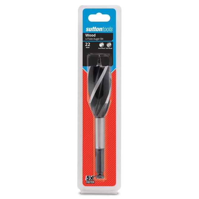 Sutton 22 X 165mm 4-Flute Auger Bit