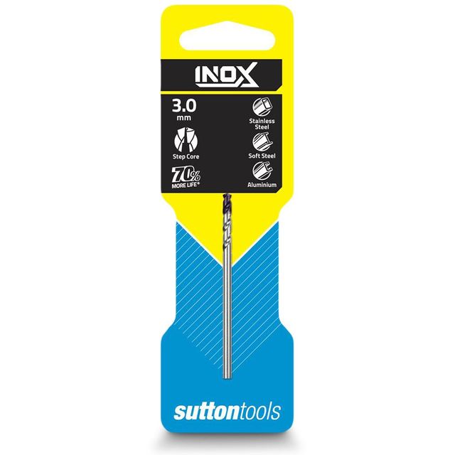 Sutton 3.0 X 61mm Hss-Tiain Jobber Drill Bit For Stainless - Inox