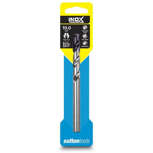 Sutton 10.0 X 133mm Hss-Tiain Jobber Drill Bit For Stainless - Inox