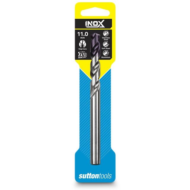 Sutton 11.0 X 142mm Hss-Tiain Jobber Drill Bit For Stainless - Inox