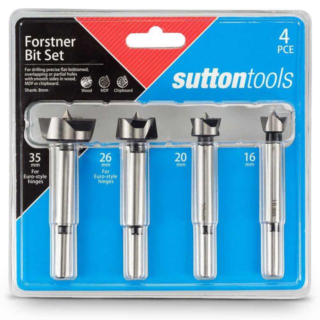 Sutton 16-35mm Hcs Forstner Bit Set - 4 Piece