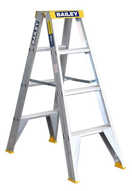Bailey Pro Double-Sided Ladder 4 Step Industrial 150kg 1.2m