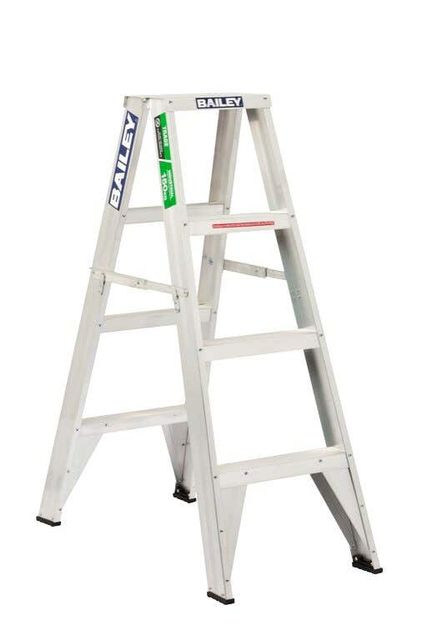 Bailey Trade Aluminium Double Sided Ladder 1.2m 150kg Industrial