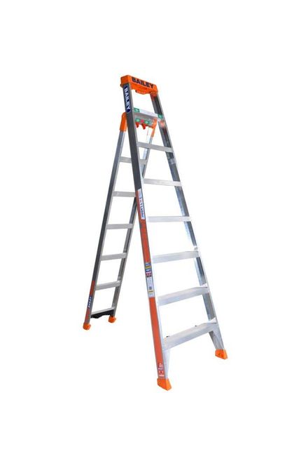 Bailey 8 Step Industrial 3 in 1 Ladder 150kg 2.4m