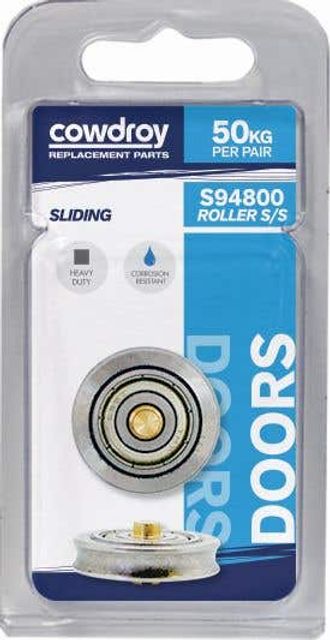 Cowdroy 25mm Concabe Stainless Wheel & Axle 2 Pack