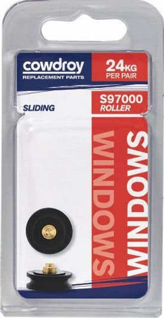 Cowdroy 16mm Concave Sliding Window Wheel 2 Pack