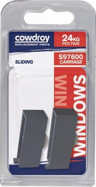 Cowdroy 16mm Sliding Window Concave Wheel Sheave 2 Pack