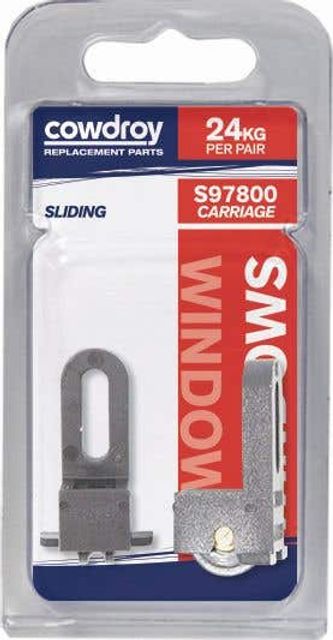 Cowdroy 12mm Sliding Window Concave Wheel Sheave Pair
