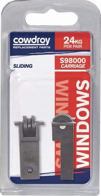Cowdroy 10mm Sliding Window Concave Wheel Sheave 2 Pack