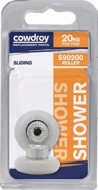 Cowdroy 19mm Round Wheel & Screw 2 Pack
