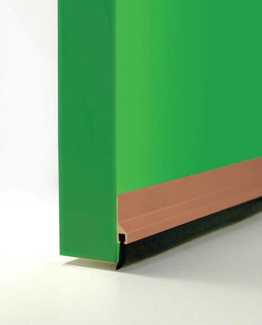 Cowdroy Anodised Rubber Strip Door Seal Bronze