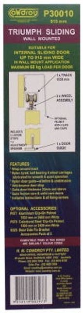 Cowdroy 915mm Triumph Sliding Door Track