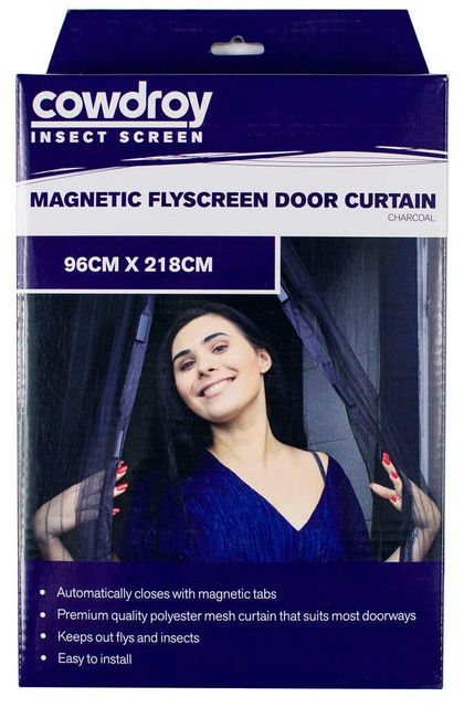 Cowdroy Magnetic Flyscreen Door Curtain 96 x 218cm
