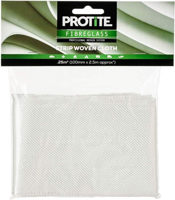 Protite Fibreglass Strip Woven Cloth 100mm x 2.5m