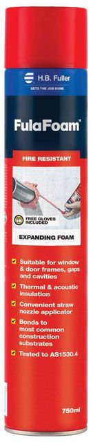 HB Fuller Fulafoam Fire Rated Expanding Foam 750ml