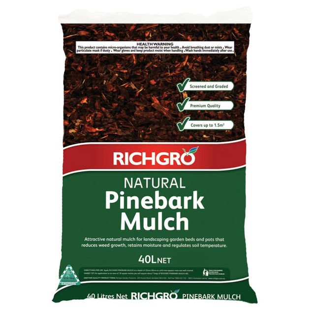 Richgro Mulch Pine Bark 40 Litre