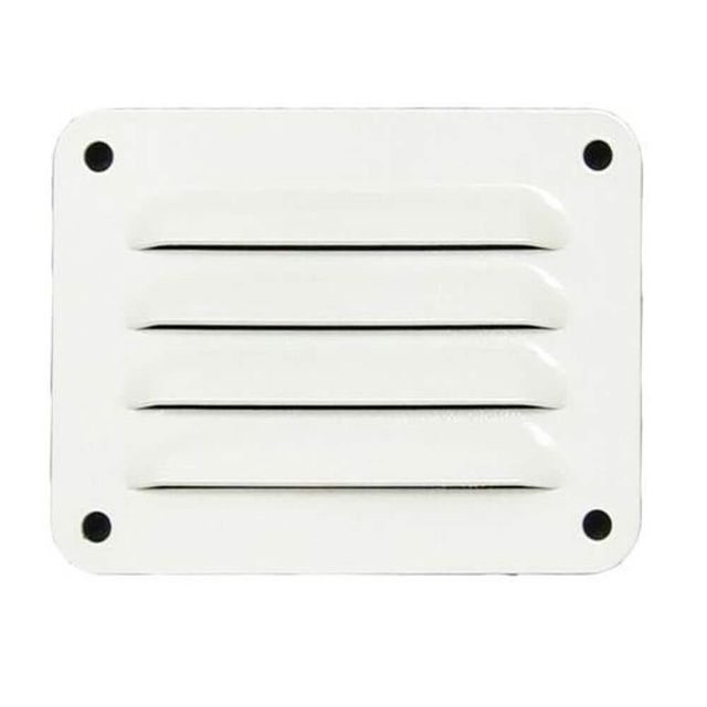 Haron Aluminium Pressed Vent White 100 x 75mm