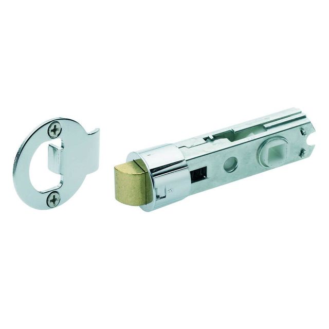 Gainsborough Drive-in Collar Face Tubular Latch 60mm Backset Round Strike Bright Chrome
