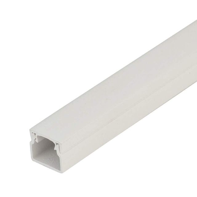 Trunking 16mm x 16mm White Tradeline 4m