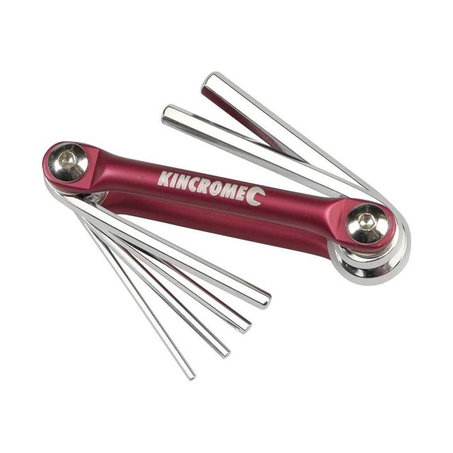 Kincrome Folding Hex Key Set Imperial - 6 Piece K5045
