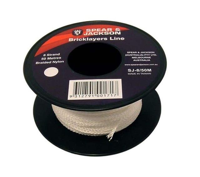 Spear & Jackson Bricklayers Line White 50m