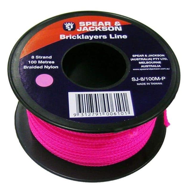 Spear & Jackson Bricklayers Line Pink 100m
