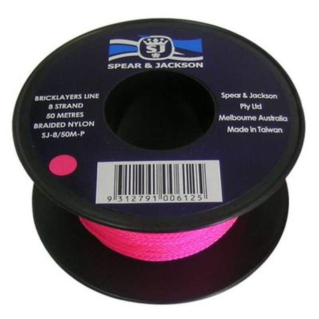 Spear & Jackson Bricklayers Line Pink 50m