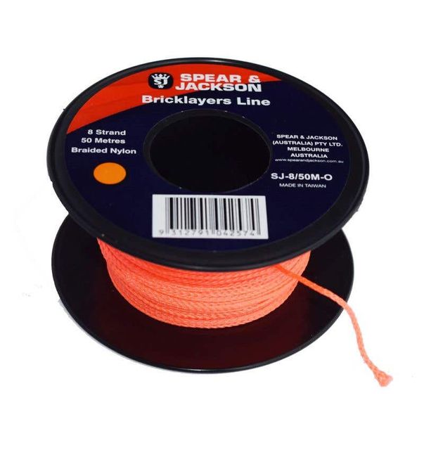 Spear & Jackson Bricklayers Line Orange 50m