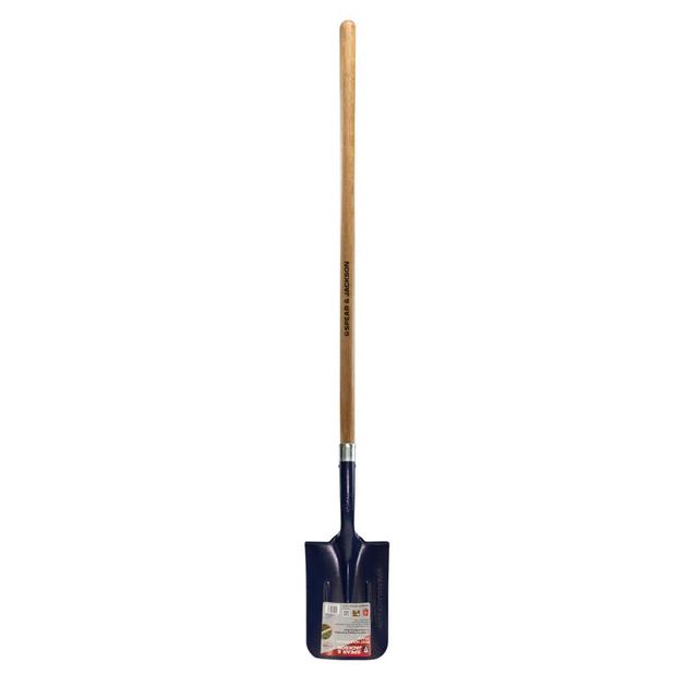 Spear & Jackson Post Hole Trade Shovel Long Oak Handle