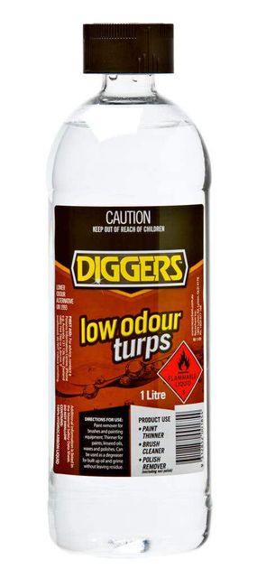 Diggers Low Odour Mineral Turpentine 1L