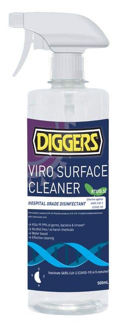 Diggers Viro Surface Cleaner Disinfectant 500ml