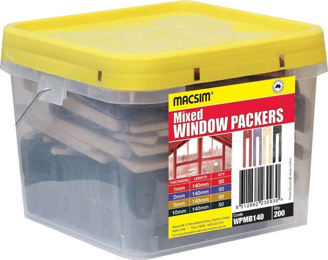 Macsim Window Packer Mixed 140mm - Box of 200