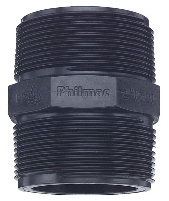 Philmac BSP Threaded Nipple Poly 1"