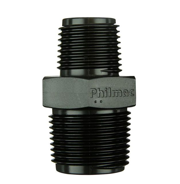 Philmac BSP Threaded Pipe Nipple Poly 1-1/2" x 1-1/4"