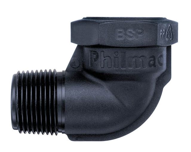 Philmac BSP Threaded Elbow Male x Female 1 x 1"