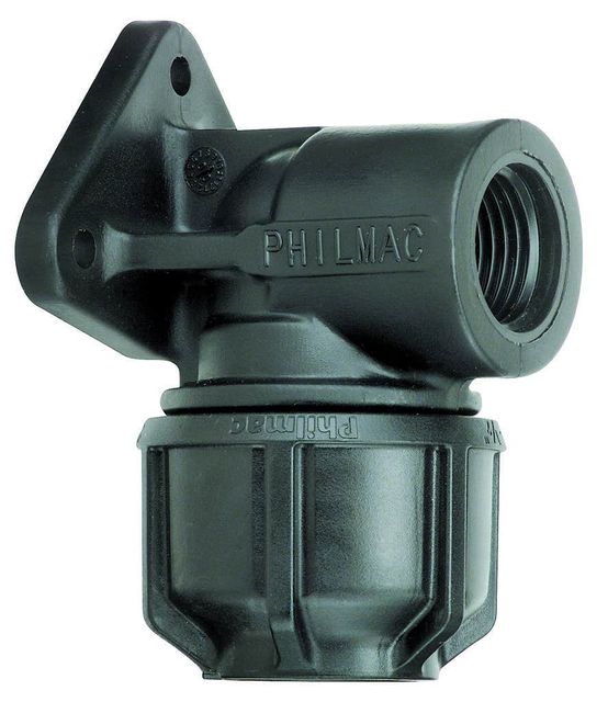 Philmac 3G Wall Plate Elbow BSP Threaded Female 25mm x 3/4"