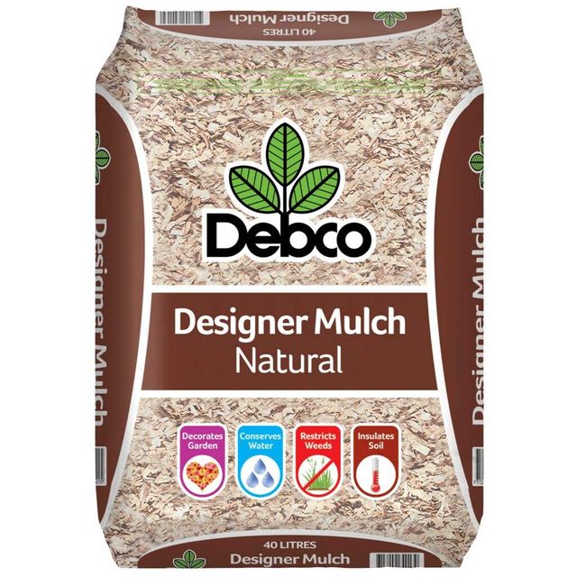 Debco Designer Mulch Natural Bark 40 Litres
