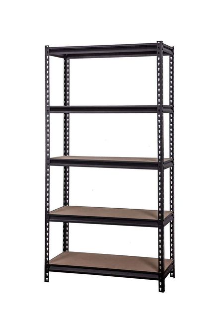 Storage Geelong 5 Tier Shelf Unit Black 1830 x 920mm