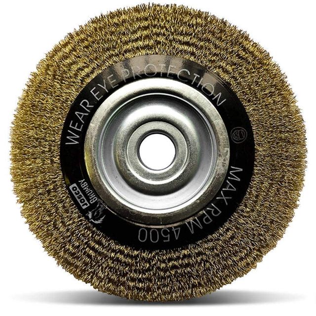 Josco Wide Face Crimped Wire Wheel Brush 200 x 20mm
