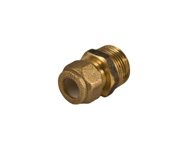 Brasshards Union Nylon Olive Compression Brass 20mm Male x 15mm Compression