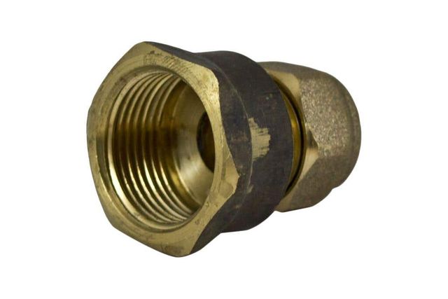 Brasshards Union Nylon Olive Compression Brass 15mm Female x 15mm Compression