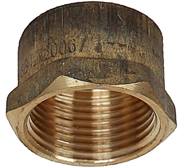 Brasshards Cap Hex Brass 10mm