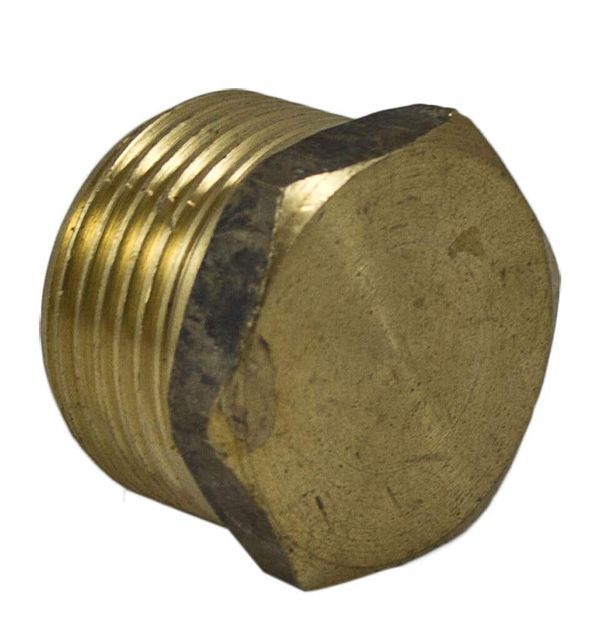 Brasshards Plug Hex Brass 20mm