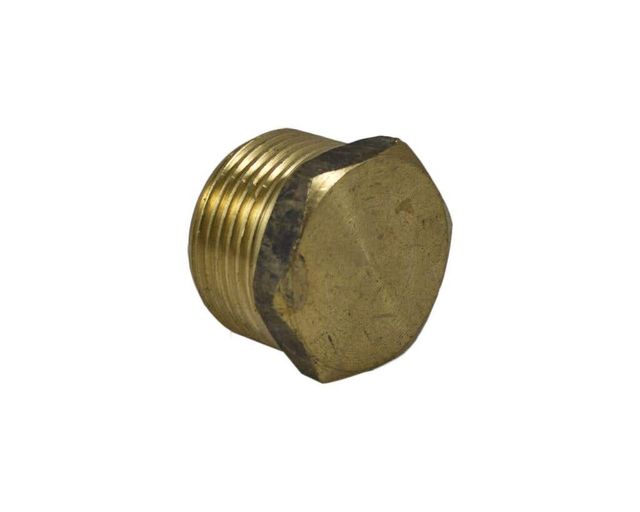 Brasshards Plug Hex Brass 25mm