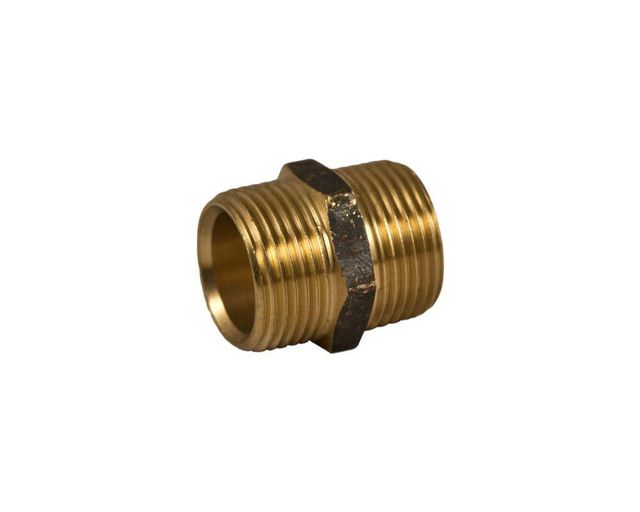 Brasshards Nipple Hex Brass 20mm