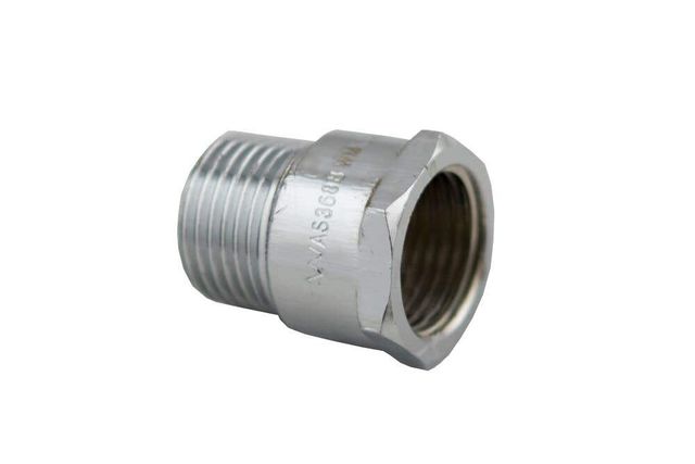 Brasshards Adaptor Male & Female Chrome 15mm